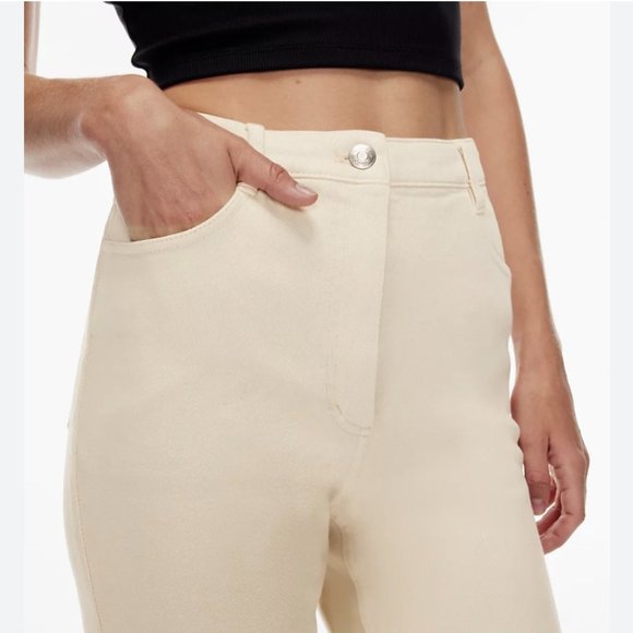 Wilfred Free The Melina Pant - BLACK Denim - Size 0 - Picture 4 of 6